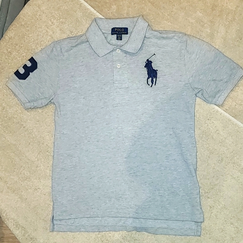 Ralph Lauren Boys Polo Grey Size Medium